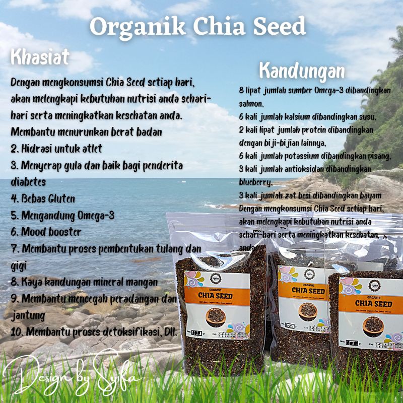 

Chia seed organik meksiko ASLI!