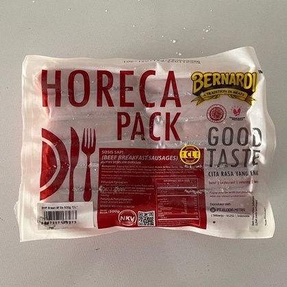 Sosis Sapi Horeca Pack Bernardi 500gr / Sosis Premium Enak / Horeca Beef Breakfast