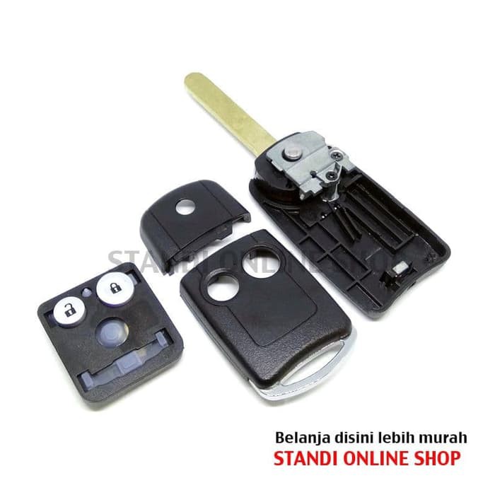 Casing Kunci Lipat Flipkey Remote Honda CRV Accord Civic 2 Tombol