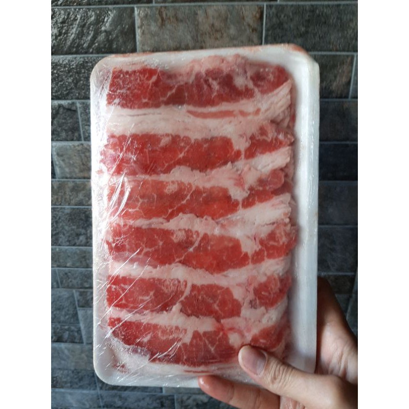 

US BEEF SHORTPLATE | USA BEEF SLICE 500GRAM YAKINIKU YOSHINOYA SHABU SHABU