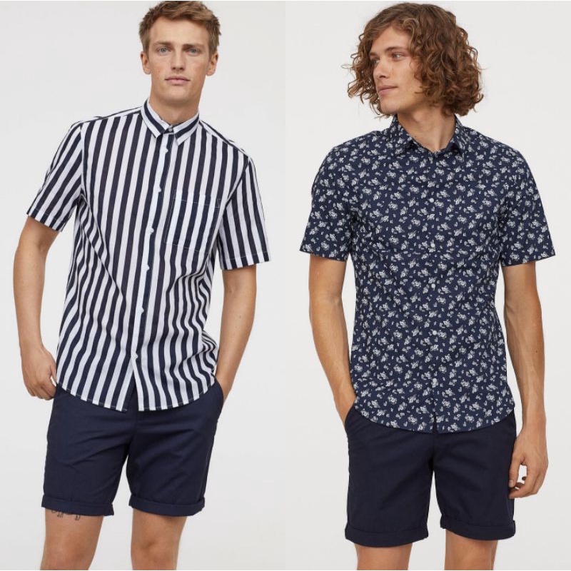 H&amp;M Cotton Shirt Short Sleeve with full tag