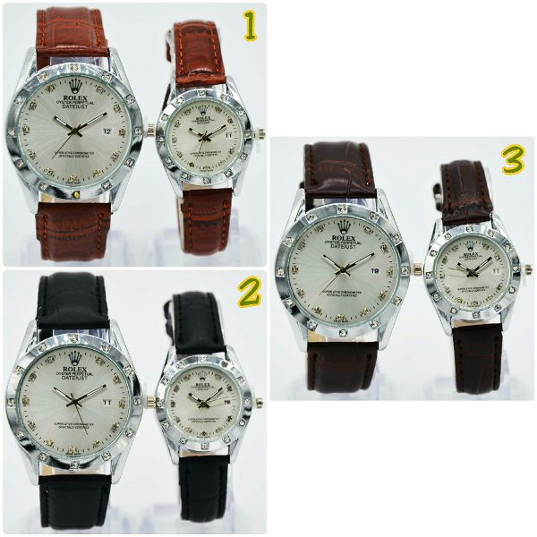 jam tangan couple pria wanita cewek cowok Rolex murah meriah