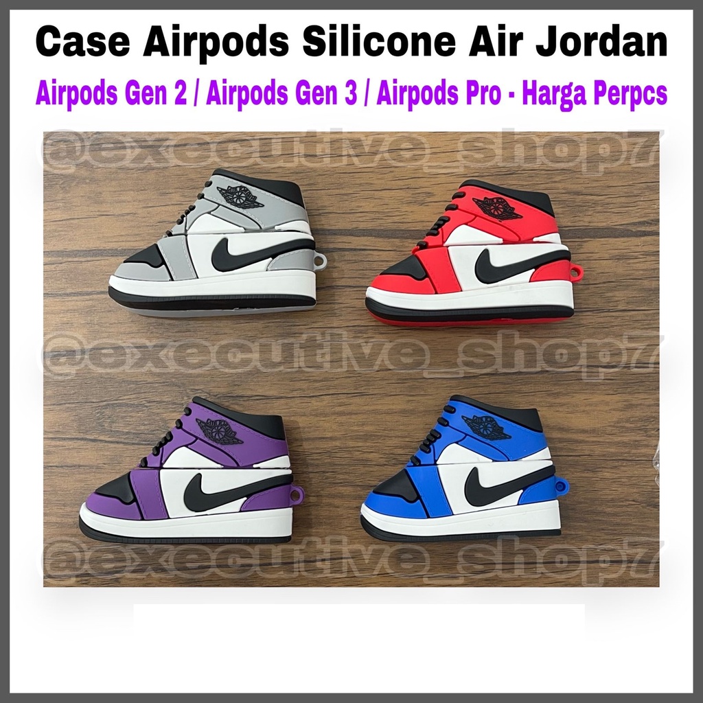 Case Airpods Silicone Air Jordan Airpods Gen 2 / Airpods Gen 3 / Airpods Pro