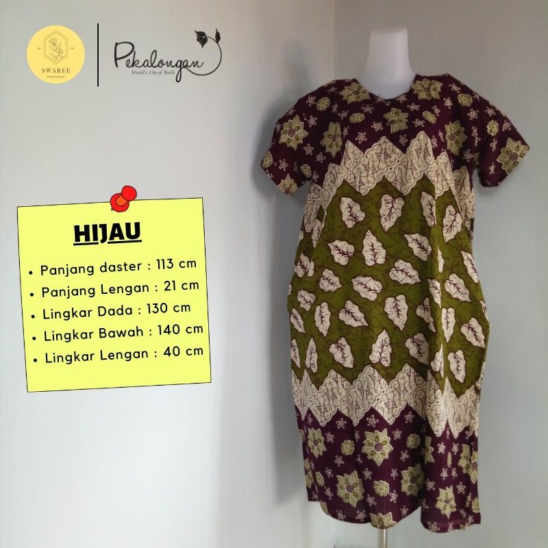 Daster Busui Jumbo Rayon Batik Pekalongan Baju Daster Murah Bisa Pilih Warna