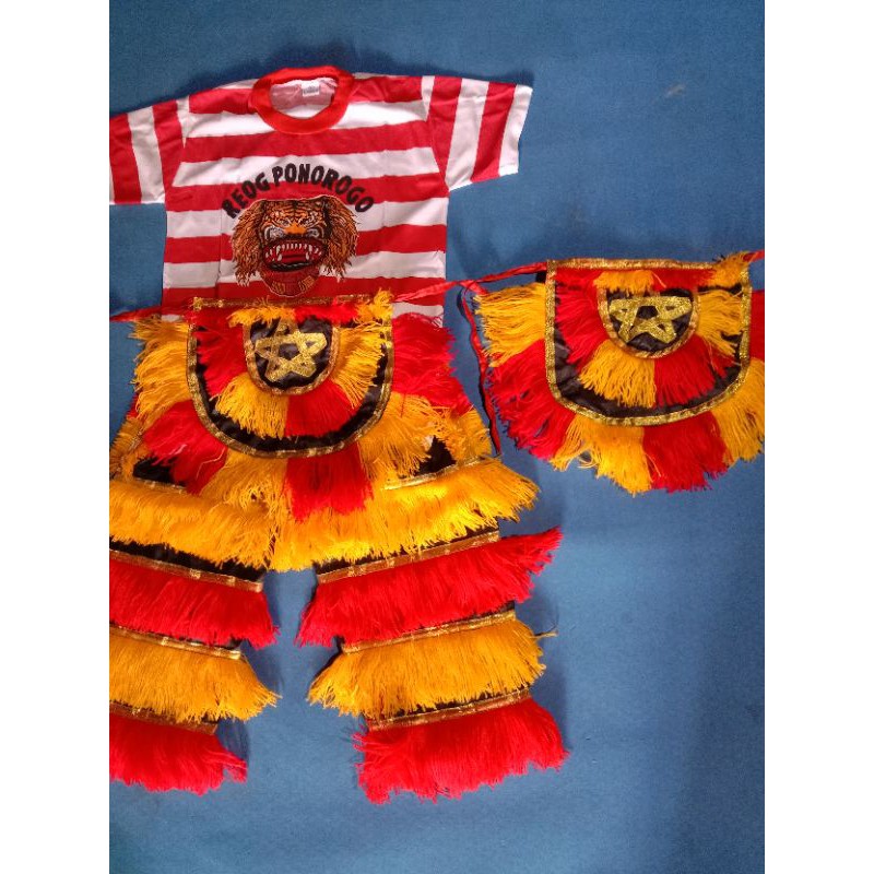 Celana barong PAUD, TK, SD, 2embong, kaos reog, setelan baju barongan, kostum barongan