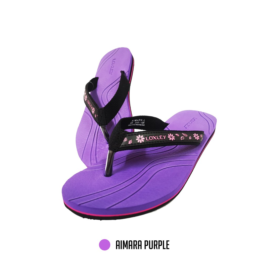 Sandal Japit Kasual Wanita Sandal Bermotif Loxley Aimara Sandal Flat size 37 - 40