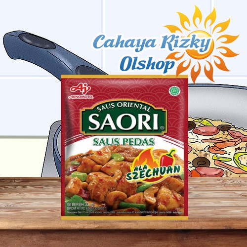 

Saori Sachet Saus Pedas Ala Szechuan Sichuan Sechuan Sauri 1 Sachet