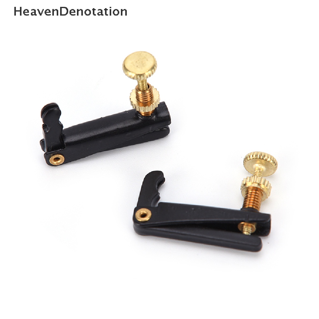 (Heavendenotation) 4pcs Tuner Tone Fine Adjuster Bahan Metal Untuk Biola 4 / 4 3 / 4