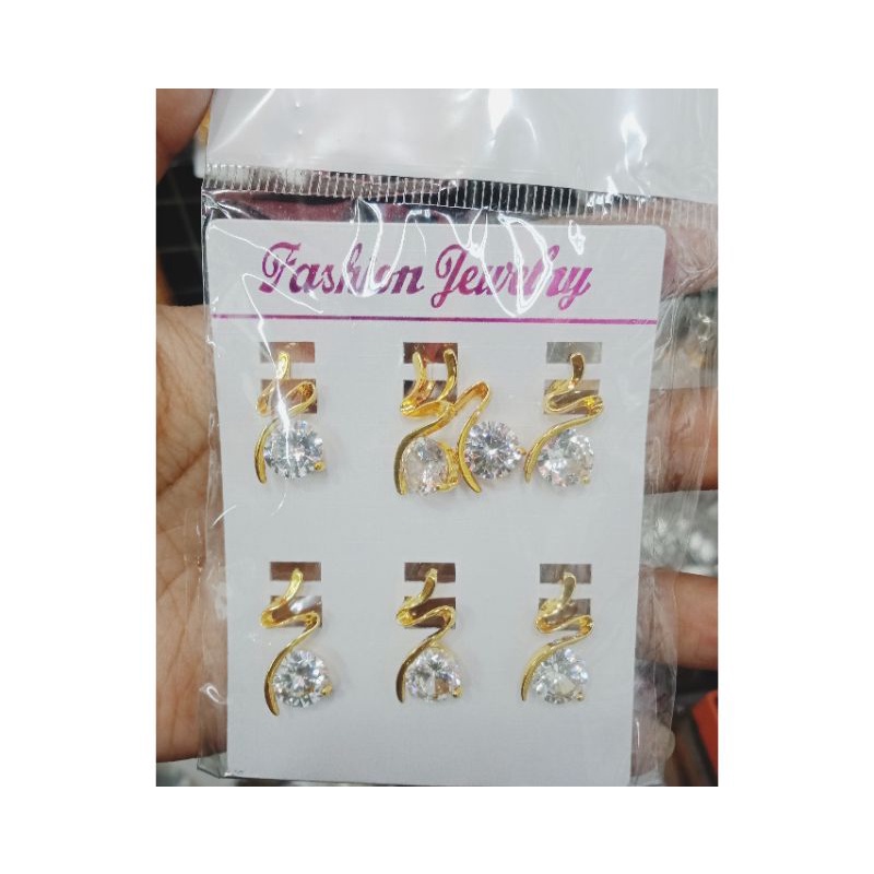 liontin simple mata satu $ titanium gold