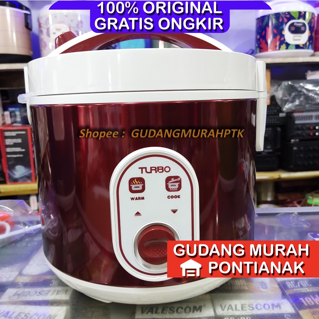 Ricecooker TURBO new Pananak nasi penghangat Magiccom Rice Cooker Turbo CRL - 1182 magic com Merah / RED