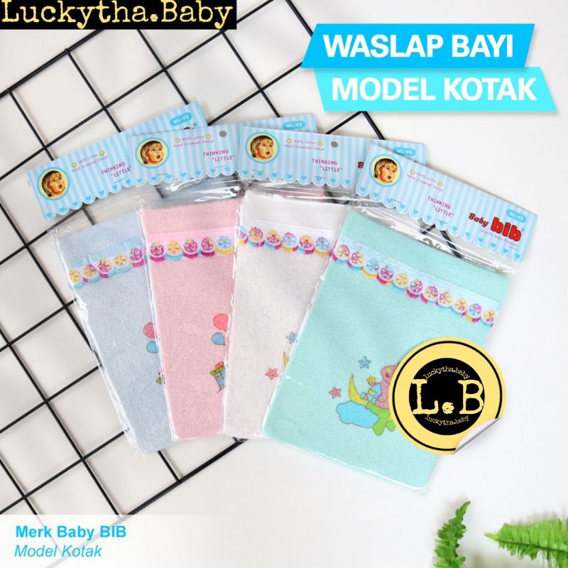 baby bib_waslap mandi bayi bib kotak halus dan lembut berkualitas SNI/ waslap bib kotak