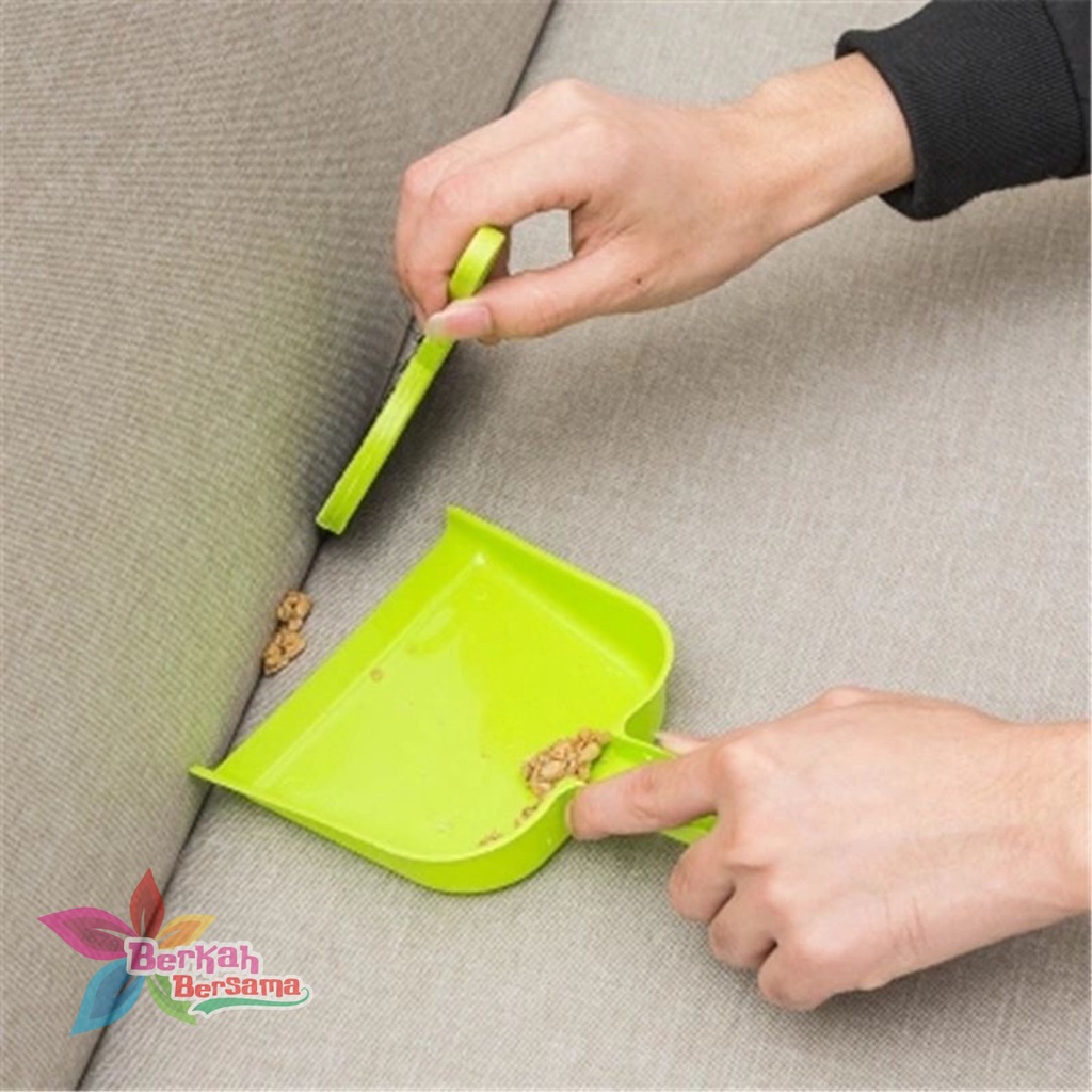 RT66 sapu dan pengki set mini dustpan serok cikrak kecil kebersihan karpet mobil meja laptop BB6349