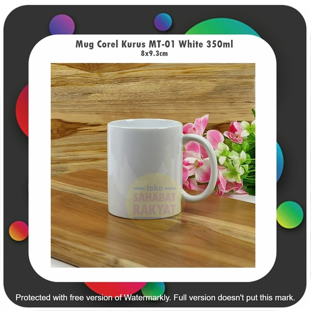 UTL030S Mug Corel/Mug Keramik Polos MT-01 White 350ml