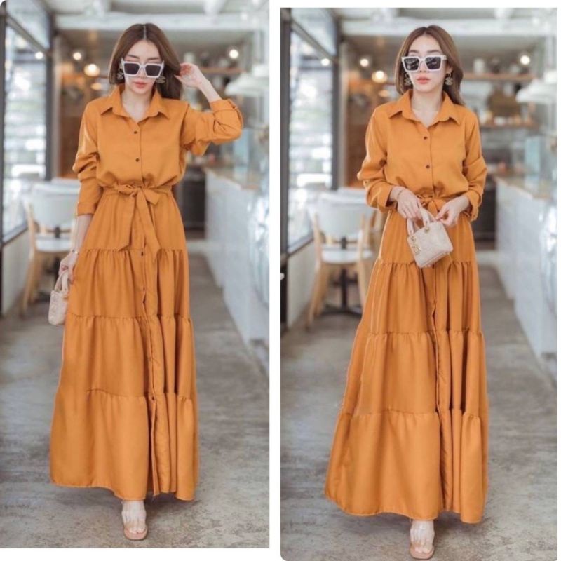 Baju Gamis Maxi Muslim Busui Friendly Jovinna Wanita