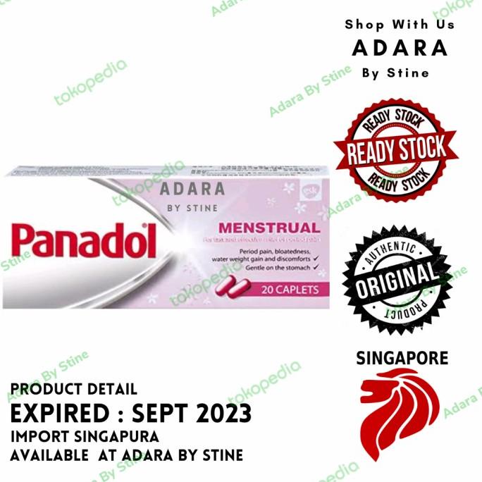 Panadol Menstrual 20 Caplets (Singapura) Produk Terbaik