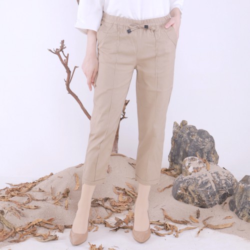 (COD) BAGGY PANTS PREMIUM CELANA PANJANG WANITA COMBED DIAMOND STRETCH
