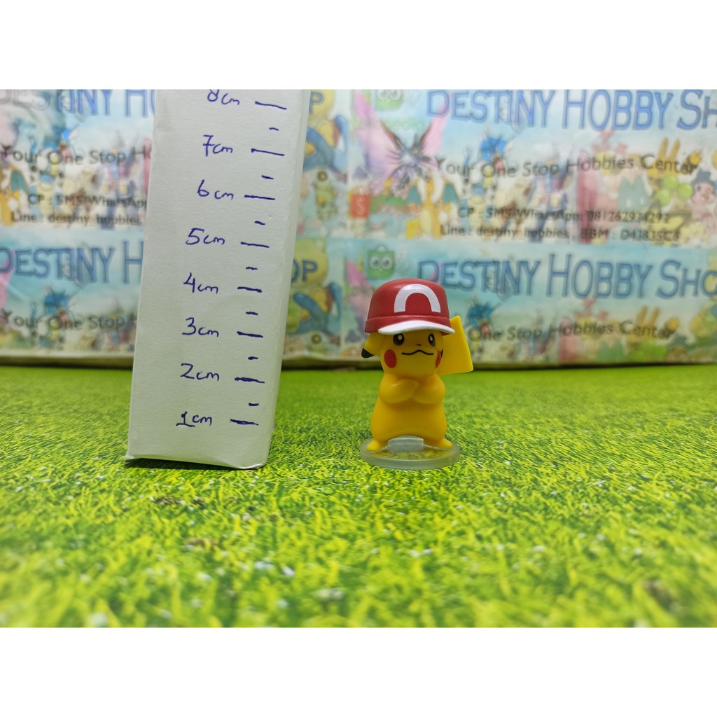 Pikachu Ash Hat Kalos Cap Pikachu Pokemon Figure Gen 1 Mainan Anak