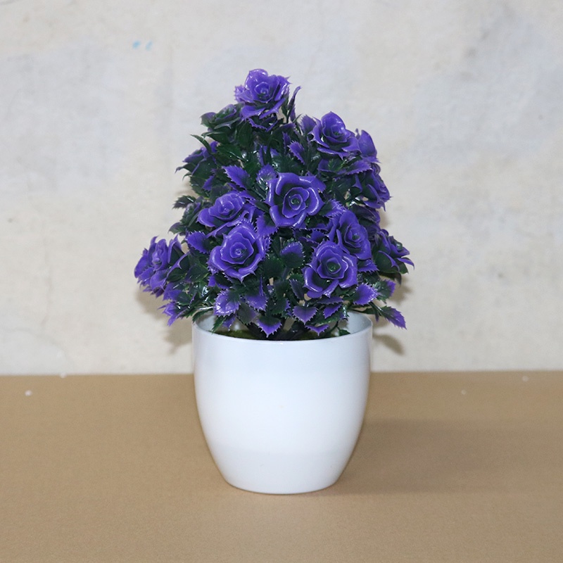 Retaily PT43 Pot Tanaman Hias Bunga Hias Plastik Ornamen Pot Bongsai Artificial Flower Decoration