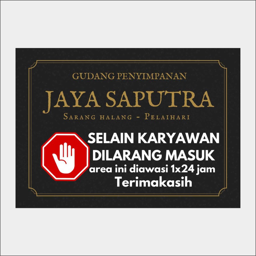 

stiker vinyl custom jaya saputra 100x72cm