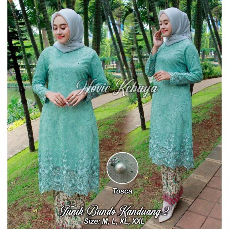 19 Set Kebaya tunik Novi/Kebaya modern/Tunik/Kebaya/Kebaya pesta