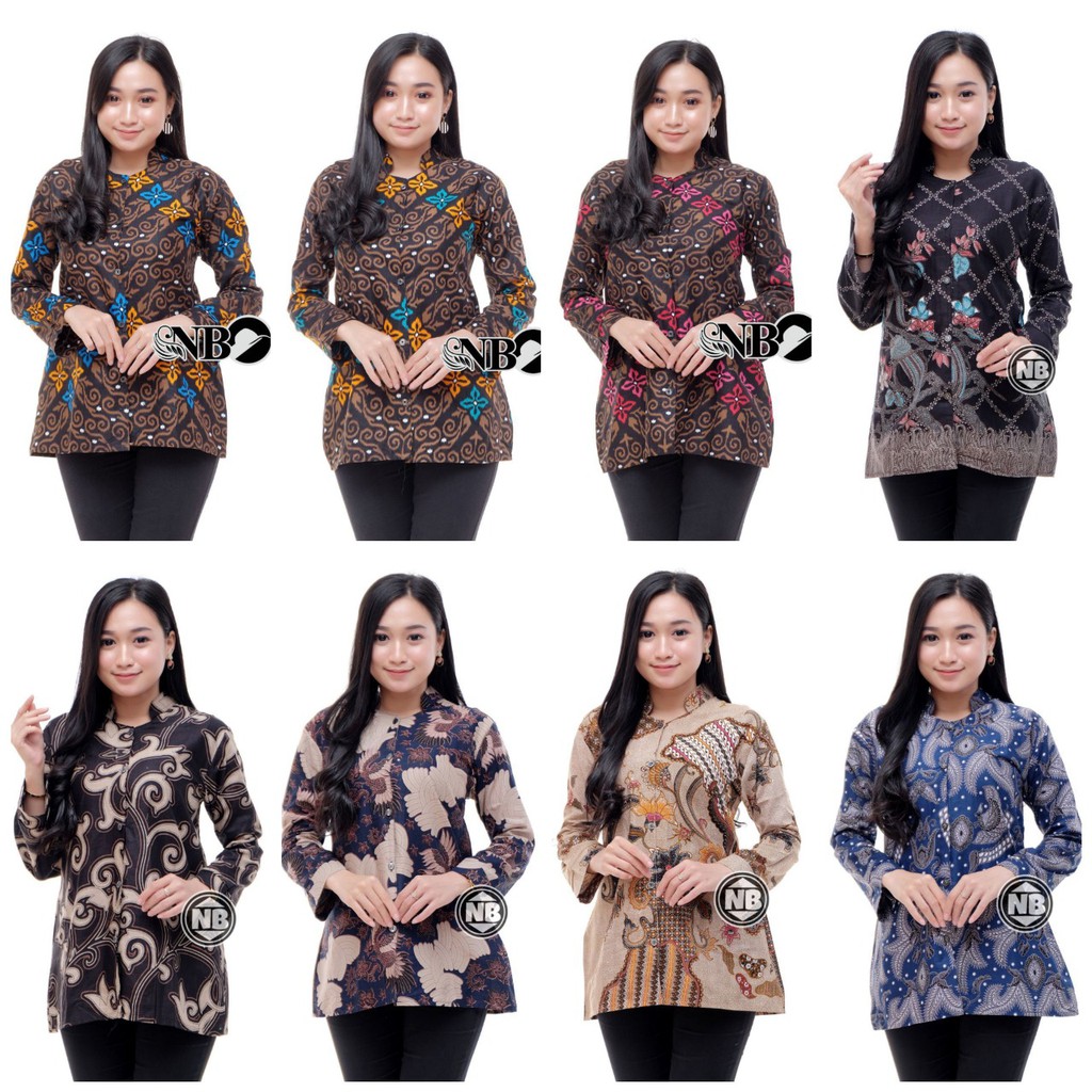 Batik Kalongan | Blouse Batik Atasan Wanita Seragam Kantor Best Seller Terlaris