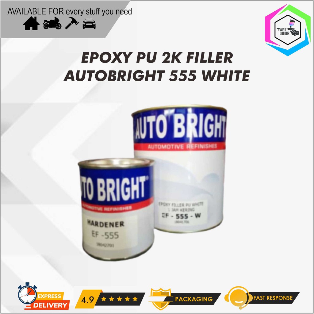 EPOXY AUTOBRIGHT FILLER PU 555 WHITE / EP - 555 - W