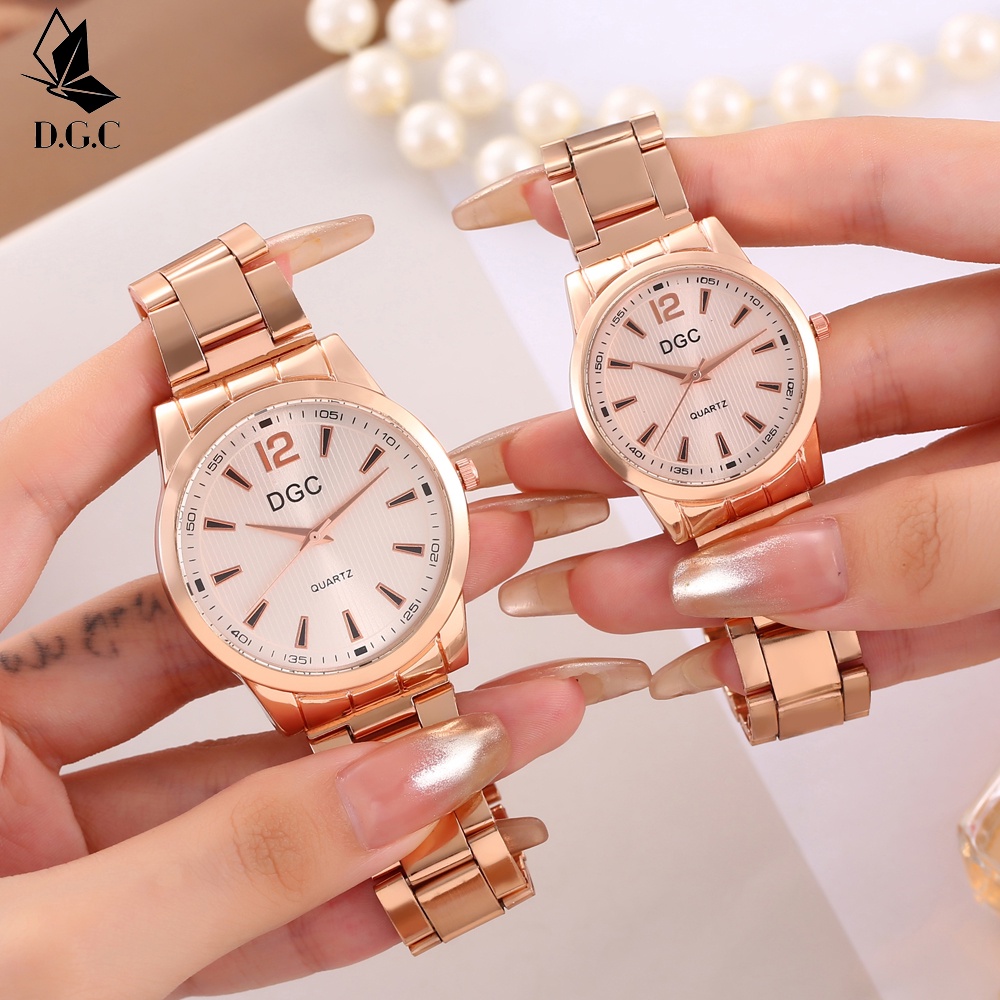 Tongtonges ✅COD Jam Tangan Couple Star Rantai Premium Pria Wanita Import Grosir Murah Arloji Quartz C91