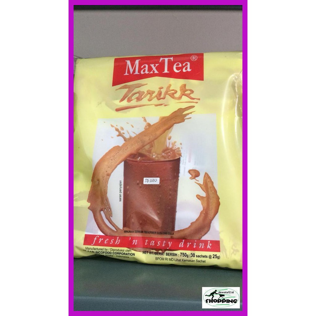 

E6Tdr6G- Maxtea Teh Tarik 30 Sachet / Max Tea Uoy86Ky-