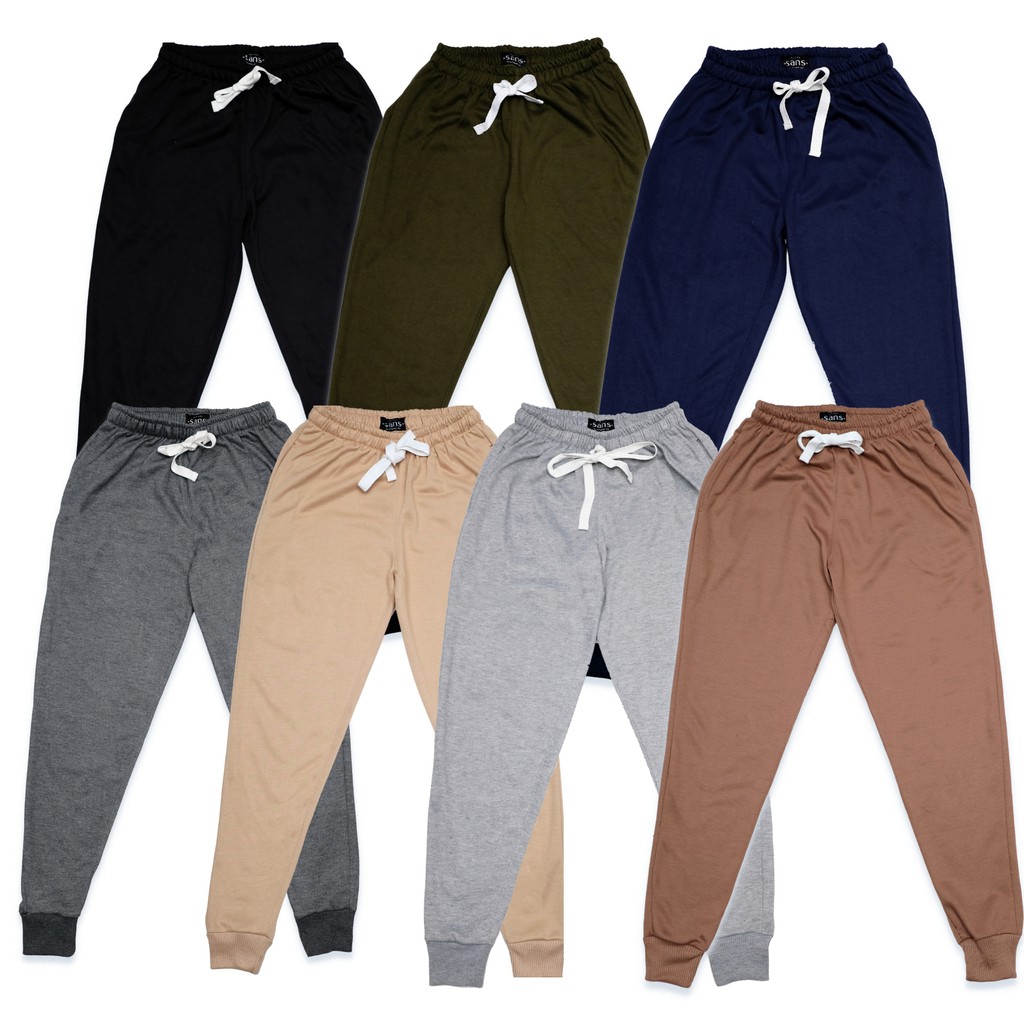 SANVANINA Celana Jogger Training Unisex | Jogger Pants | Celana Joger Panjang | Celana Panjang Polos D-01