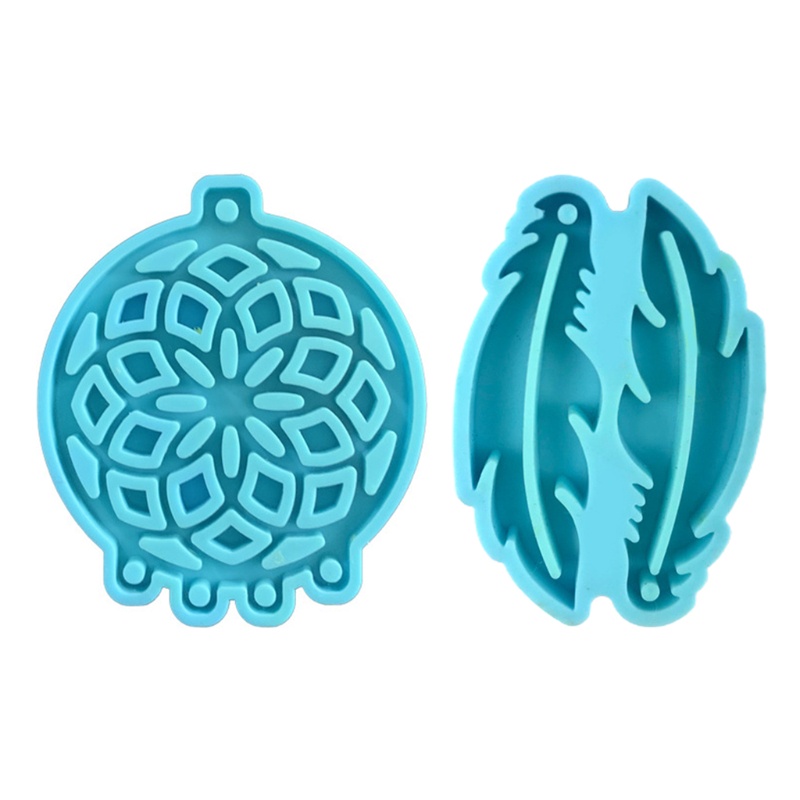 SIY  Dream Catcher Feathers Earrings Epoxy Resin Mold Jewelry Pendant Silicone Mould DIY Crafts Casting Tools