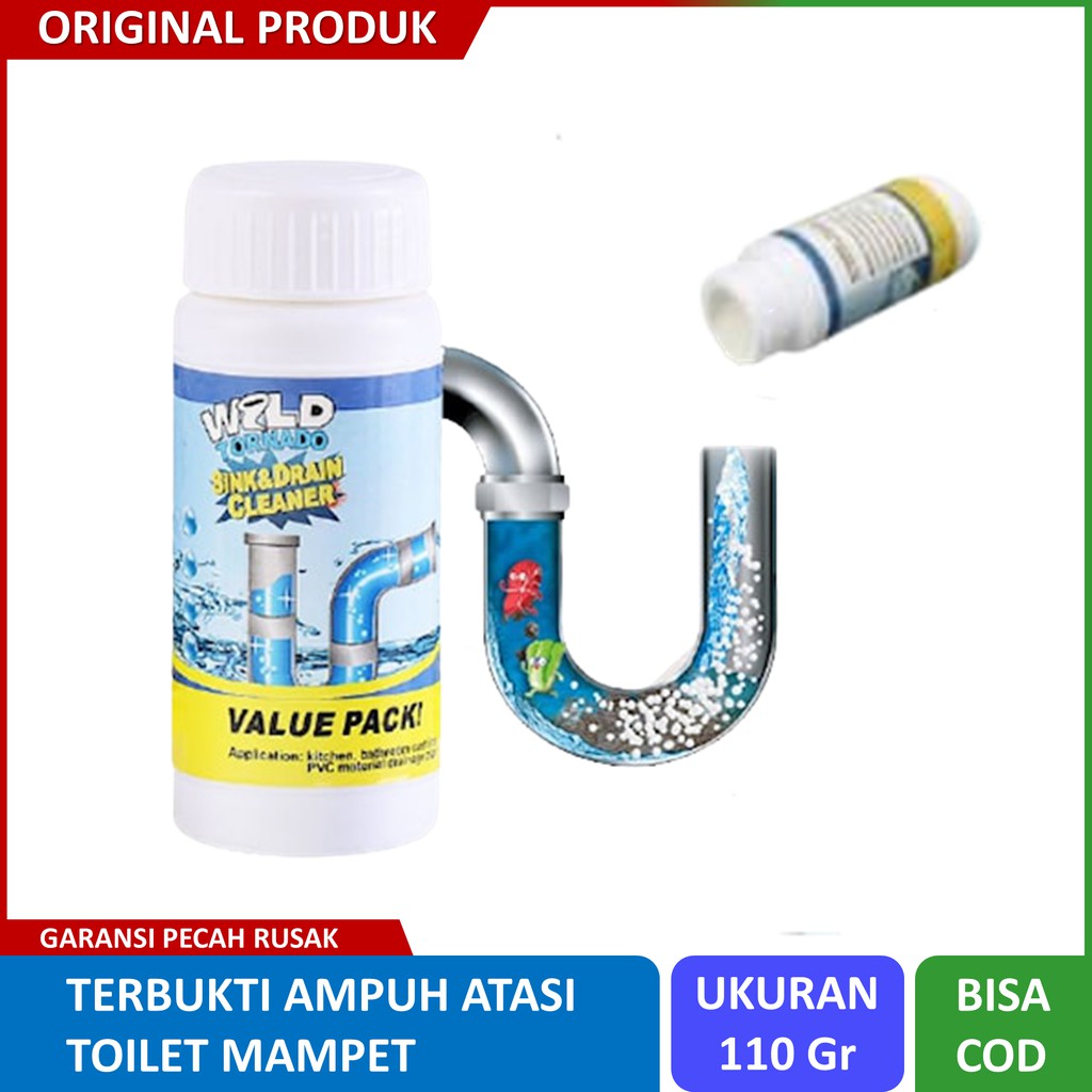 WILD TORNADO Pembersih WC Pipa Air Mampet/Pembersih Saluran Mampet/obat wc mampet/019