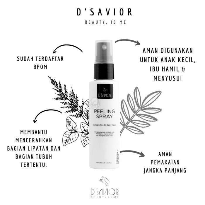 [Per Pc] D’Savior / Savior Peeling Spray Original BPOM