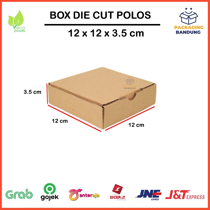 

Kardus Die Cut Polos 12x12x3.5 cm Kue Pizza Cake Pudding Brownies, Single Wall Tebal 3MM