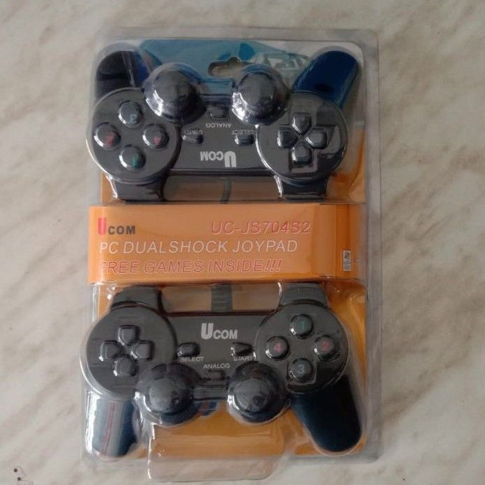 Gamepad Double Hitam / Joystick Double Pc / Gamepad Ucom Double / Gamepad Ucom