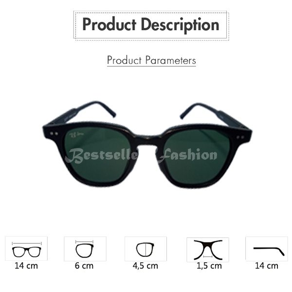 Kacamata Gaya Pria Wanita Kacamata Hitam Anti Uv Kacamata Transparan Retro Suglasses Trendy Kacamata Fashion Korea Style Terbaru NOCASE