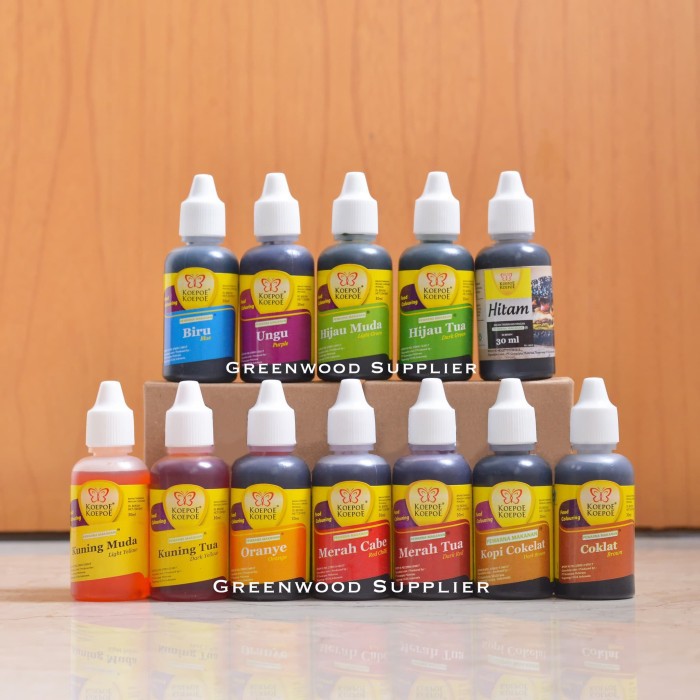 

Pewarna Makanan - 30ML (Koepoe Koepoe BRAND)