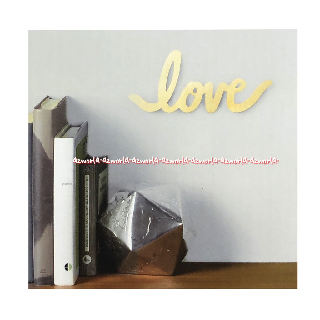 Umbra Love Hiasan Dekorasi Dinding Dekorasi Font Love Cinta Gold