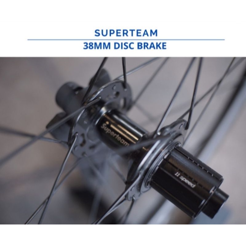 wheelset sepeda roadbike superteam 38mm disc
