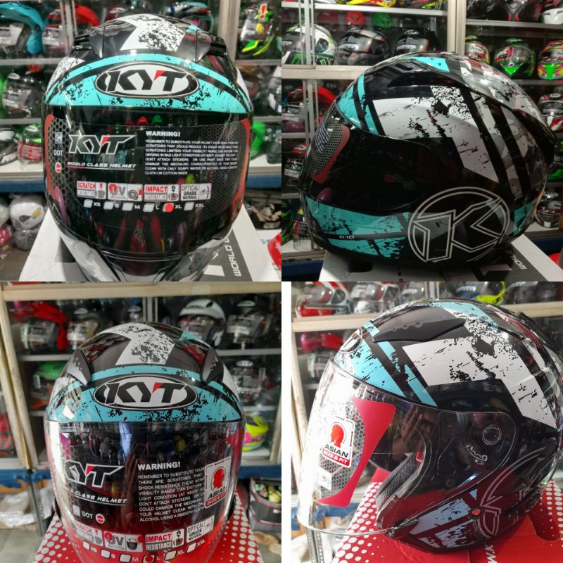helm KYT R10  COUPLE KYT GALAXY FLAT R  COUPLE/HELM COUPLE