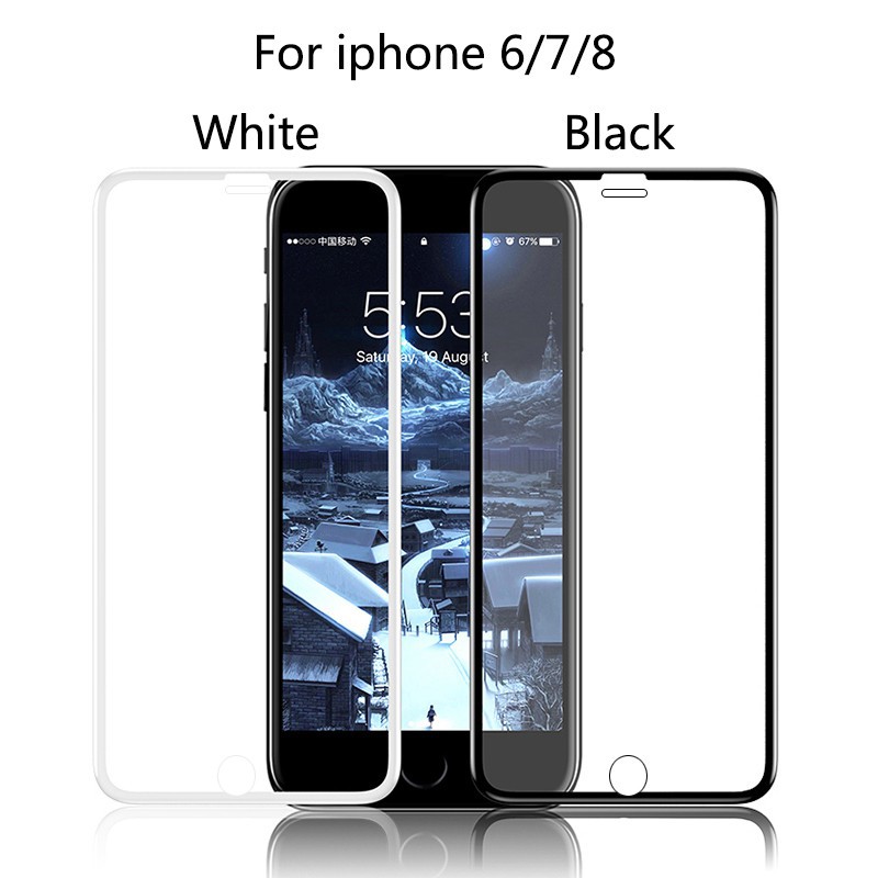 PREMIUM FULL COVER Tempered Glass For iPhone 13 PRO MAX / 13 PRO / 13  / Xs / Xr / Xs Max / 11 / 11 Pro / 11 Pro Max / 6  6s / 7 8 / 6p 7p 8p