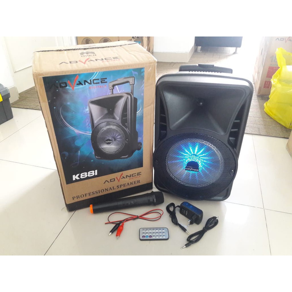 Speaker Bluetooth Advance K881 Speaker PA Hi Fi Portable