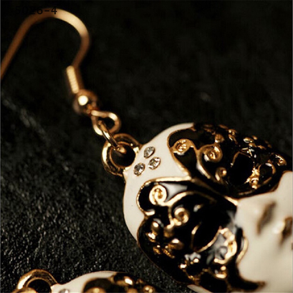 5026-4 Anting Gantung Panjang Model Rantai Rumbai + Topeng Baroque Vintage Untuk Wanita