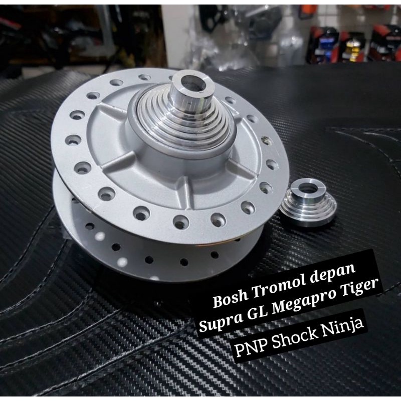 TUTUP BOSH CNC GEARBOX BOSHING TROMOL VELG DEPAN SUPRA GL MEGAPRO TIGER SHOCK SKOK NINJA R RR GORILL