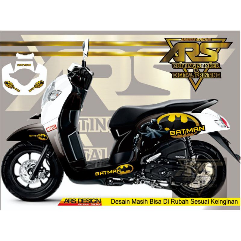 Decal Scoopy full Body - Decal Sticker Scoopy 2017-2020