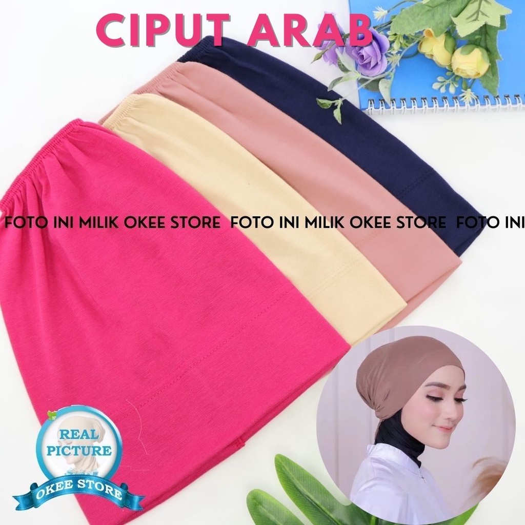 DAPAT 4 PCS CIPUT ARAB KAOS TERMURAH / CIPUT ARAB KAOS DALAMAN HIJAB / INER HIJAB POLOS / CIPUT ARAB BAHAN KAOS TERMURAH