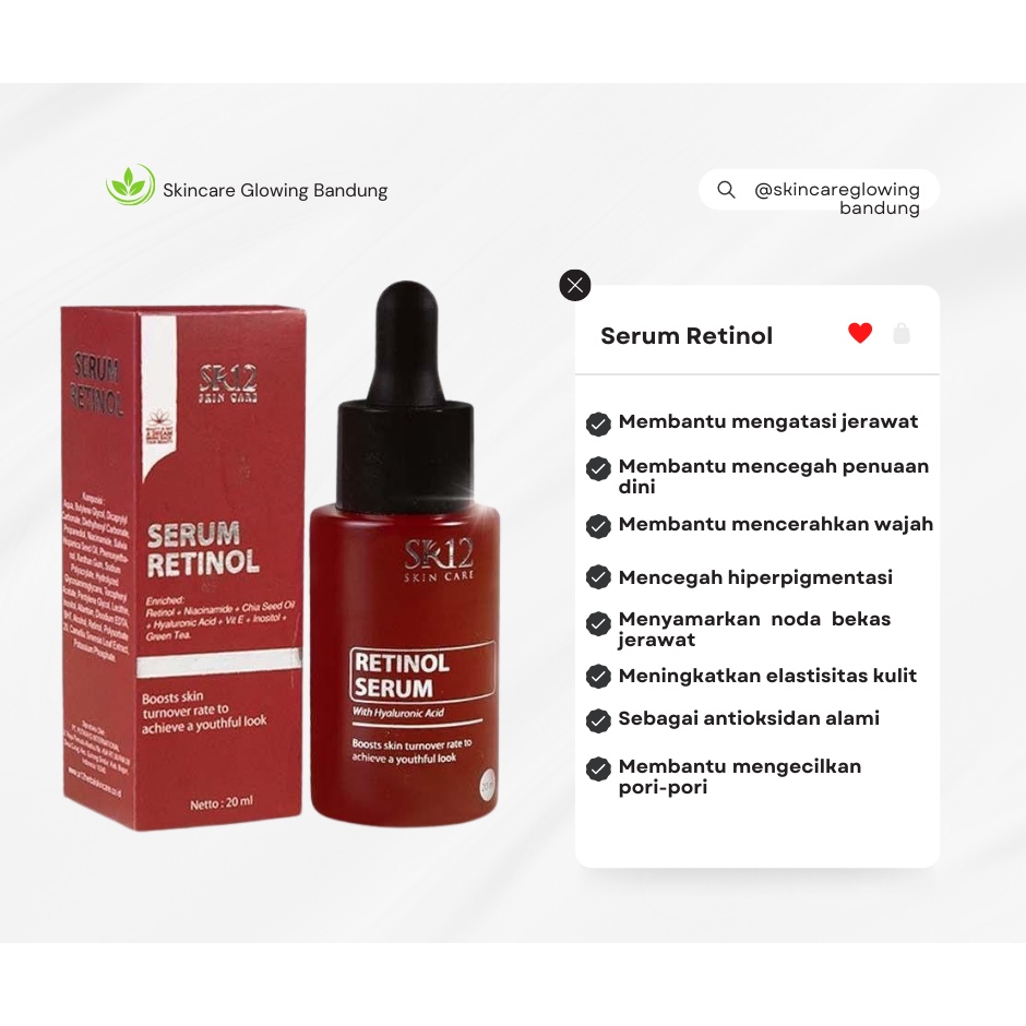 Serum Retinol Serum Anti Aging Serum Niacinamide Dark Spot Serum Penghilang Flek Hitam Face Serum Anti Penuaan Anti Kerut Lingkar Hitam Serum Wajah