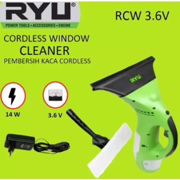 RYU Cordless Window Cleaner 3.6V - Mesin Pembersih Kaca Portable Tanpa Kabel RCW 3.6