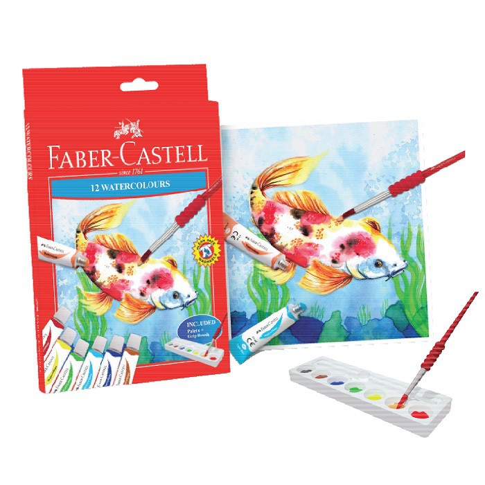 

Faber-Castell Cat Air/Watercolour 12 warna