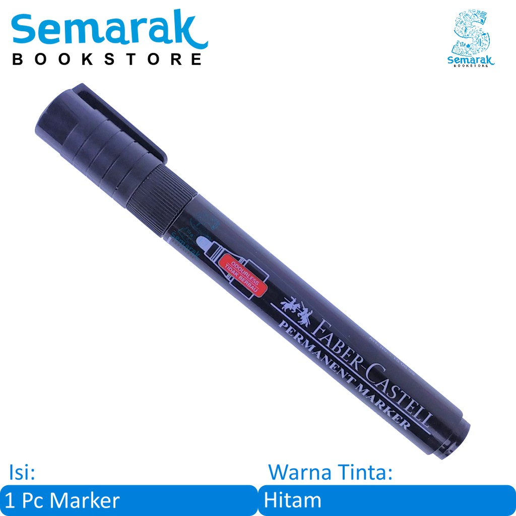 

Spidol Tidak Dapat Dihapus Faber Castell Eco Permanent Marker - Hitam [1 Spidol]