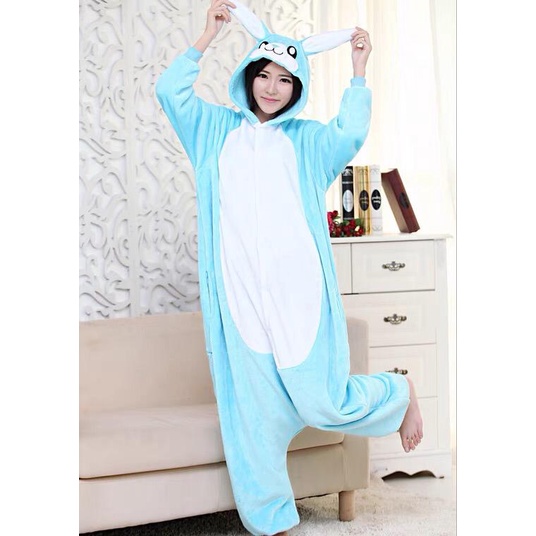 KOSTUM KELINCI RABBIT BUNNY ONESIE PIYAMA COSPLAY BAJU TIDUR